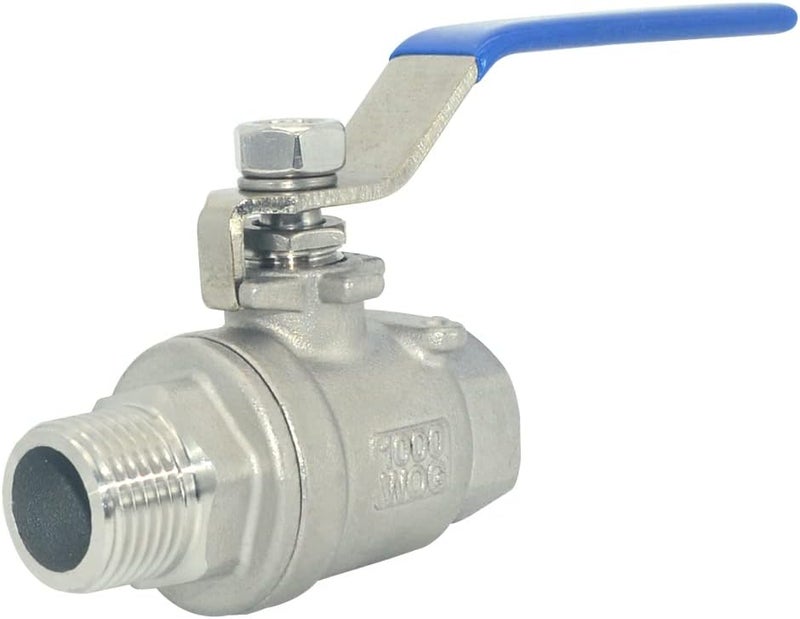 DAN SPEED Full Port Ball Valve Male x Female S304 Stainless Steel Heavy Duty for Water, Oil, and Gas,1000WOG (1/2inch) - Image 2